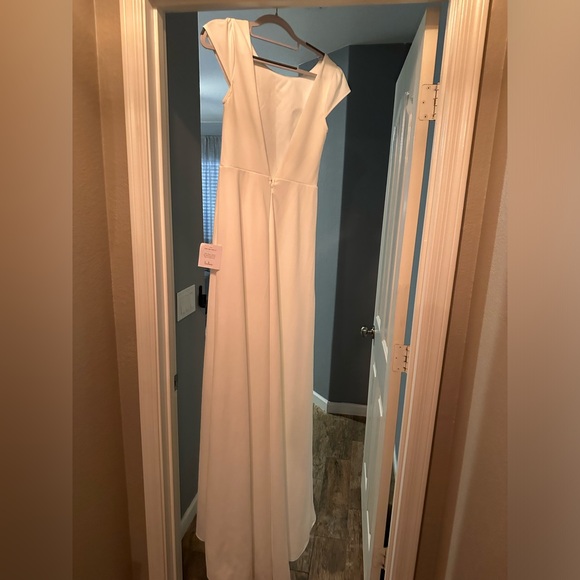 Lulus Radiance of Love White Cap Sleeve Backless Dress - Picture 2 of 5